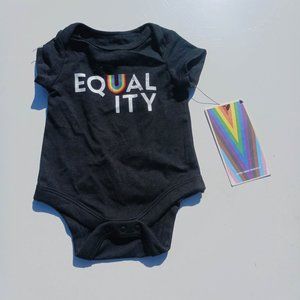 #TakePride Size NB/RN  Black Baby Set Suit